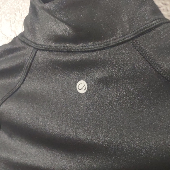 CRZ YOGA FAUX LEATHER Black Women's Long Sleeve Top - Picture 11 of 17